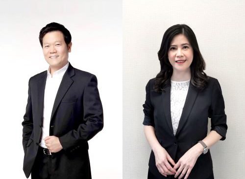 นายสยาม ประสิทธิศิริกุล(ซ้าย) นางสาวดวงกมล ลิมป์พวงทิพย์(ขวา)